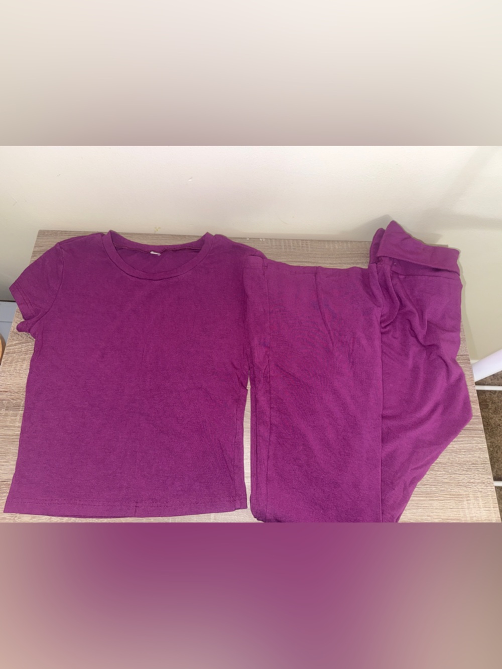 Plum Crewneck Tee - Vibrant Purple Top